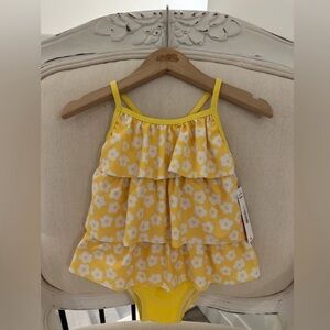 🤍 Baby 18-24 Mth One Piece Swimsuit with Ruffles SPF 50 NWT